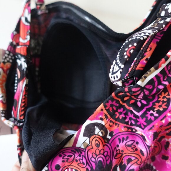 Christina tankini twist-front tummy ruched paisley print swimwear swim 6 XS - Picture 11 of 15